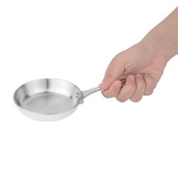 Vogue Stainless Steel & Aluminium Tri-Wall Mini Frying Pan 10cm