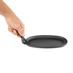 Olympia Cast-Iron Oval Sizzler Platter 240x140mm
