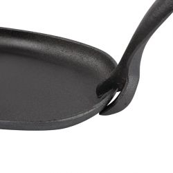 Olympia Cast-Iron Oval Sizzler Platter 240x140mm