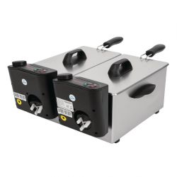 Caterlite Light Duty Twin Tank Twin Basket Electric Fryer 2x2kW