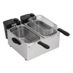 Caterlite Light Duty Twin Tank Twin Basket Electric Fryer 2x2kW