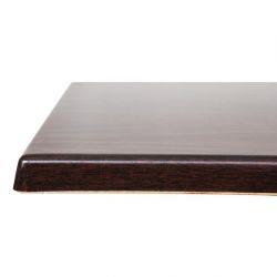 Bolero Pre-drilled Square Tabletops Dark Brown