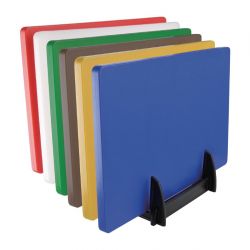 Hygiplas Black Plastic Chopping Board Rack Large 6 Slots
