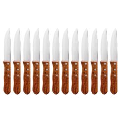 Olympia Jumbo Steak Knives Rosewood Handle (12 Pack)