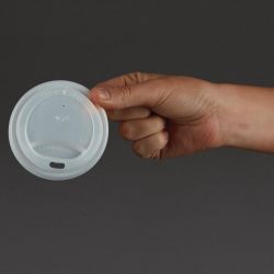 Vegware Compostable Coffee Cup Lids 225ml / 8oz (1000 pack)