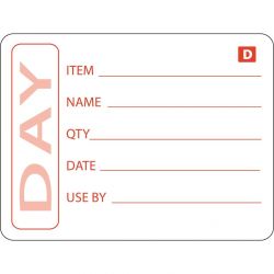 Hygiplas Dissolvable Prepared Food Labels (250 Pack)