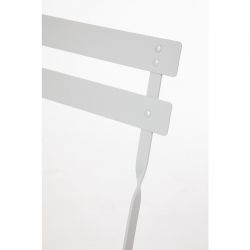 Bolero Perth Grey Pavement Style Steel Folding Chairs (2 Pack)