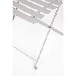 Bolero Perth Grey Pavement Style Steel Folding Chairs (2 Pack)