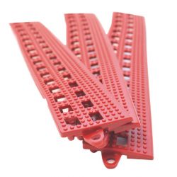 COBA Red Male Edge Flexi-Deck Tiles (3 pack)
