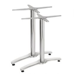 Bolero Aluminium Twin Leg Table Base (2 pack)