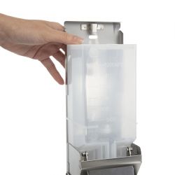 Jantex Stainless Steel Soap and Hand Sanitiser Dispenser 1 Litre