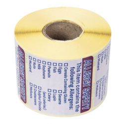 Hygiplas Allergen Food Labels (500 pack)