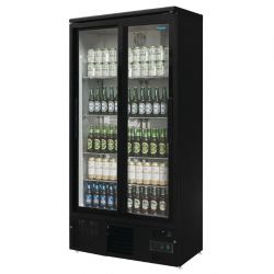 Polar G-Series Upright Back Bar Cooler with Sliding Doors 490Ltr