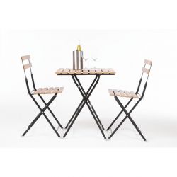 GJ766 - Bolero Faux Wood Bistro Chair (2 Pack)