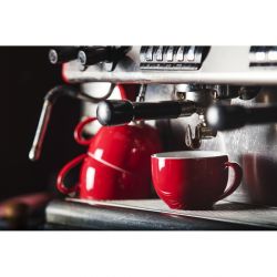Olympia Cafe Coffee Cup Red - 230ml 8fl oz (Box 12) (Pack of 12)