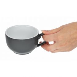 Olympia Cafe Coffee Cup Charcoal - 230ml 8fl oz (Box 12) (Pack of 12)