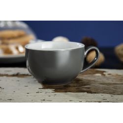Olympia Cafe Coffee Cup Charcoal - 230ml 8fl oz (Box 12) (Pack of 12)