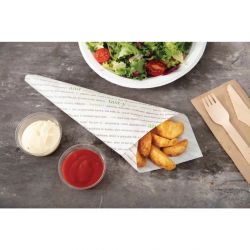 Greaseproof Paper Sheets Fresh and Tasty Print 255 x 203mm (500 pack)