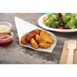 Greaseproof Paper Sheets Fresh and Tasty Print 255 x 203mm (500 pack)