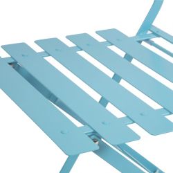 Bolero Perth Blue Pavement Style Steel Folding Chairs (2 pack)