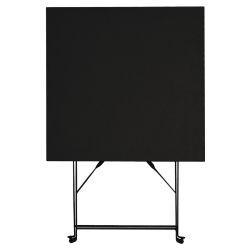 Bolero Perth Black Pavement Style Steel Table Square 600mm