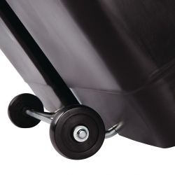 Rubbermaid Slim Jim Front Step-On Pedal Bin Red 90Ltr