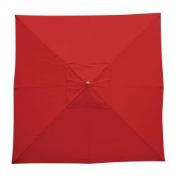 Bolero Square Parasol 2.5m Diameter Red