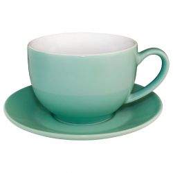 Olympia Cafe Espresso Saucer Aqua (Fits GL460) - 158mm 6 1/4