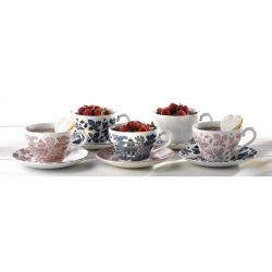 Churchill Vintage Prints Georgian Teacup Blue 200ml (12 Pack)