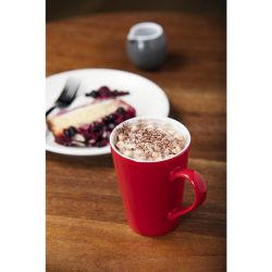 Olympia Cafe Latte Cup Red - 340ml 11.5fl oz (Box 12) (Pack of 12)