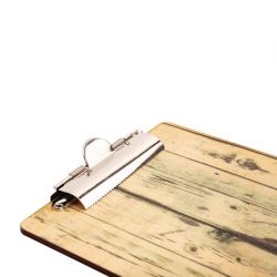 Wood Effect Menu Clipboard