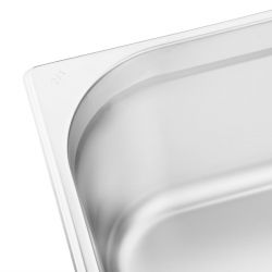 Vogue Stainless Steel 2/1 Gastronorm Tray
