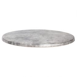 Werzalit Pre-drilled Round Table Top Concrete