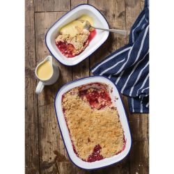 Olympia Enamel Dishes Rectangular 280 x 190mm (6 Pack)