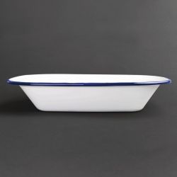 Olympia Enamel Dishes Rectangular 280 x 190mm (6 Pack)