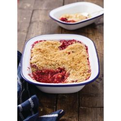 Olympia Enamel Dishes Rectangular 280 x 190mm (6 Pack)