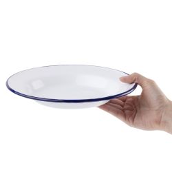 Olympia Enamel Soup Plates 245mm (Pack of 6)