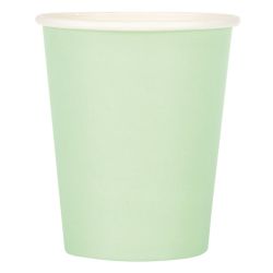 Fiesta Recyclable Coffee Cups Single Wall Turquoise 225ml / 8oz (1000 Pack)