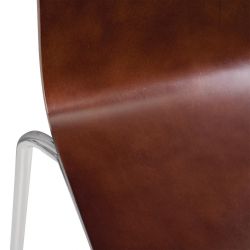 Bolero Square Back Side Chair Dark Chocolate Finish (4 Pack)