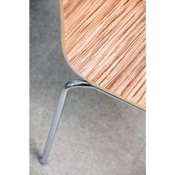 Bolero Square Back Side Chair Zebrano (4 pack)