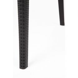 Bolero PP Rattan Wraparound Armchairs (4 pack)