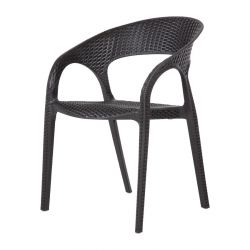 Bolero PP Rattan Wraparound Armchairs (4 pack)