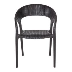 Bolero PP Rattan Wraparound Armchairs (4 pack)