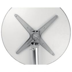 Bolero Round Flip Top Poseur Table Stainless Steel 600mm