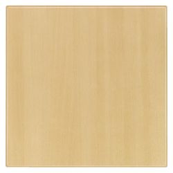 Werzalit Pre-drilled Square Table Top  Planked Beech 800mm