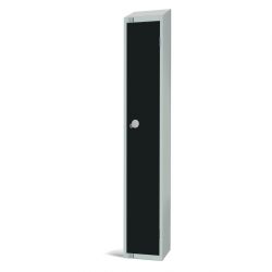 Elite Single Door 300mm Deep Lockers Black