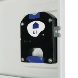 Elite Single Door 300mm Deep Lockers Graphite Grey