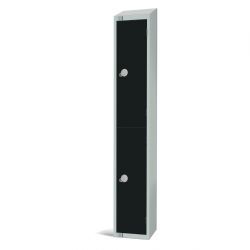 Elite Two Door 300mm Deep Lockers Black