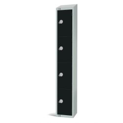 Elite Four Door 450mm Deep Lockers Black
