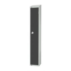 Elite Single Door 300mm Deep Lockers Graphite Grey